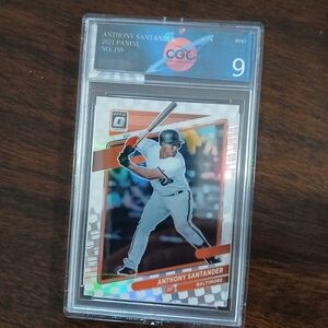 Panini Green and White Anthony Santander Card